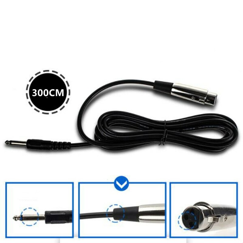 Micrófono dinámico profesional con Cable, YS-228 de mano con XLR a 6,35 Mm