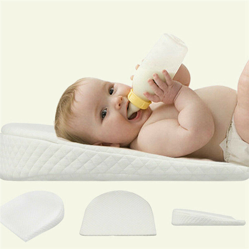 PUDCOCO Hot Newborn Baby Sleep Pillow Anti Baby Spit Milk Crib Cot Sleep Positioning Wedge Anti-Reflux Cushion Cotton Pad Mat