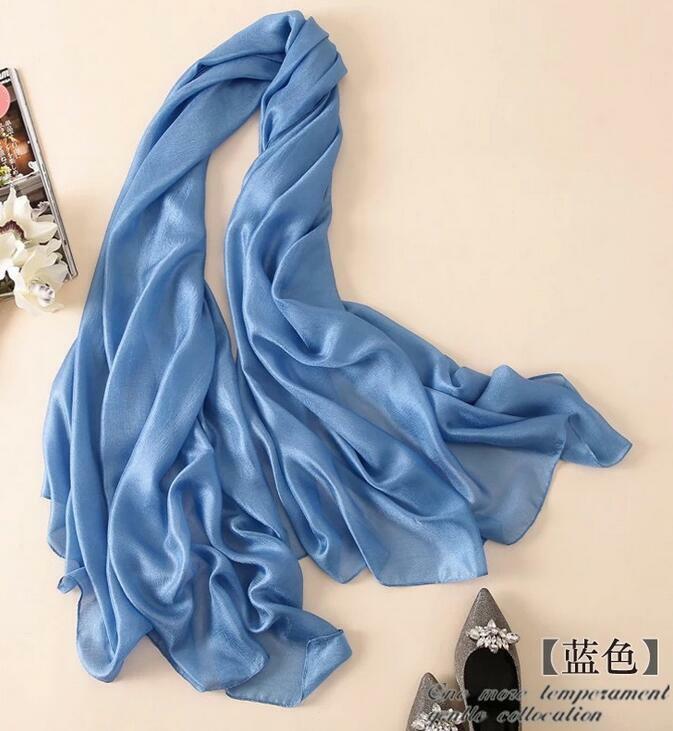 Women's New Long Sunscreen Beach Towel Shawl Cotton And Linen Solid Color Scarf Silk Scarf
