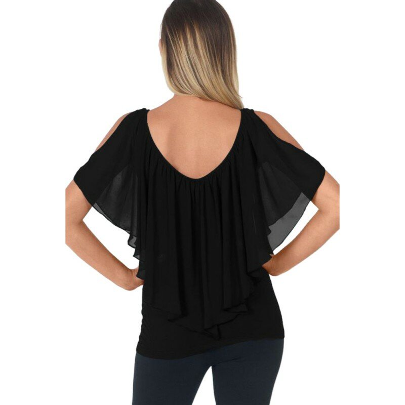 Nowa bluzka damska lato sweter Moda patchworkowy w stylu casual szyfonowa bluzka topy Tees Blusas Mujer De Moda 2020!