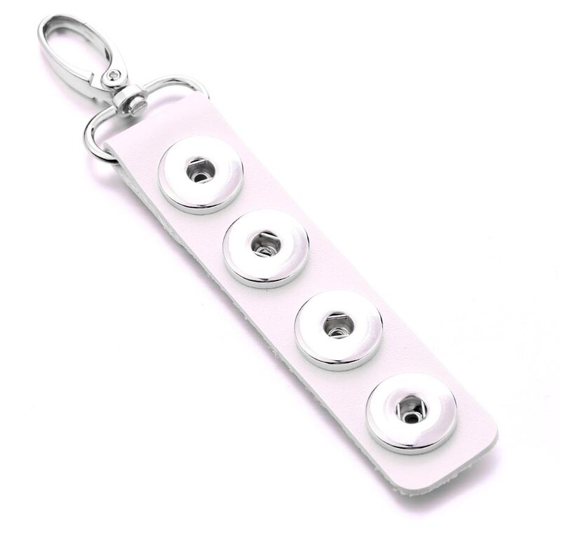 Heißer Verkauf Top Beliebte Mode Weben PU Leder Schlüssel Ketten 18mm Druckknopf Keychain Schmuck für Männer Frauen 12 farben Schlüssel Ringe