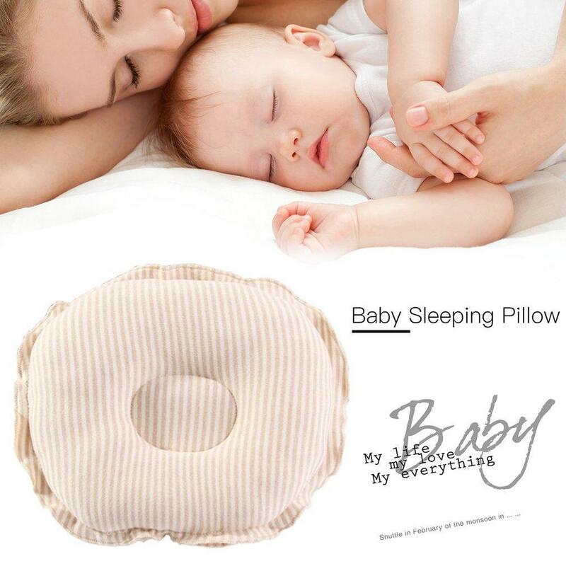 Almohada de algodón orgánico Natural para bebés y niñas