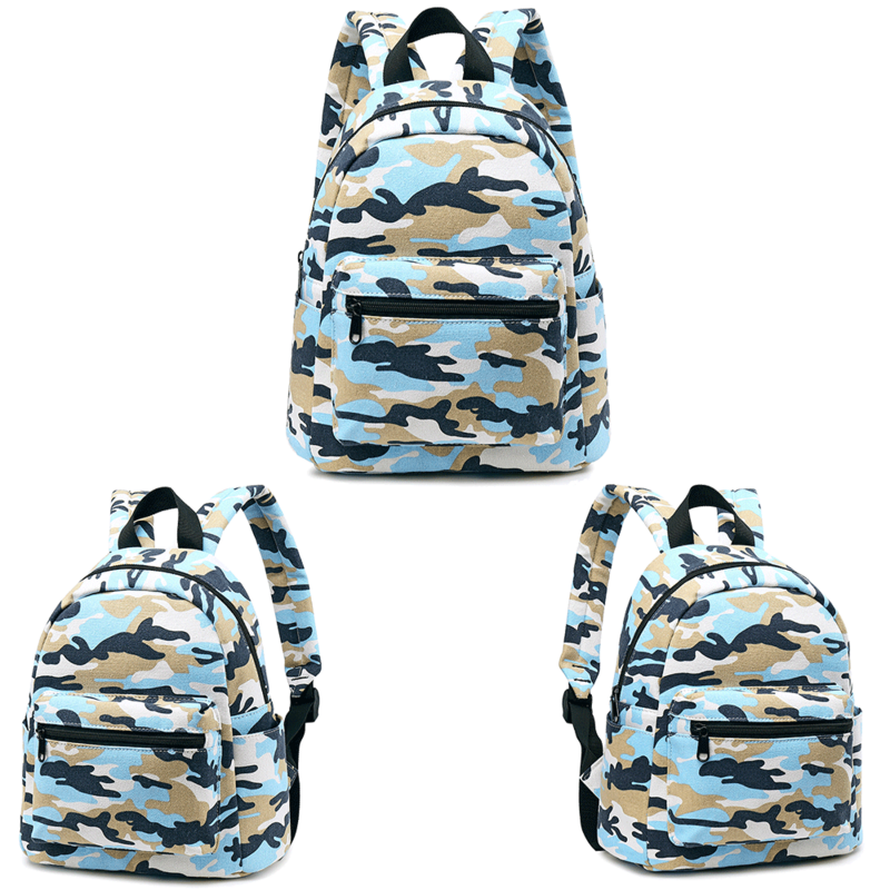Wasserdichte Rucksäcke Kinder Camouflage Bookbag Primäre Weiß Blau Schule Tasche für Jungen Mädchen Studenten Leinwand Computer Rucksack