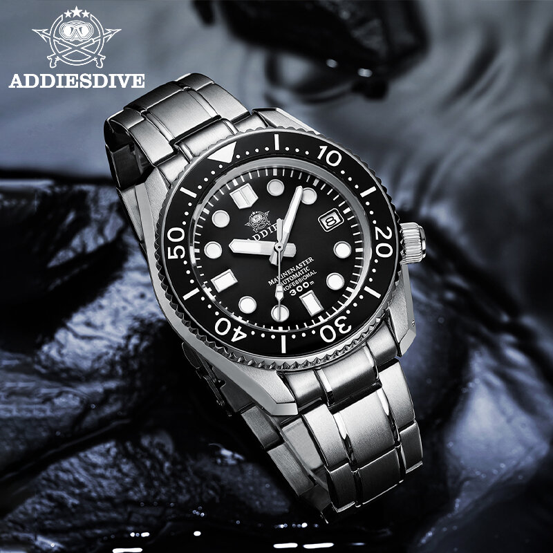 ระบบรุ่นADDIES 300M DiverนาฬิกาเซรามิคDiveนาฬิกาSuper C3 Luminousนาฬิกาผู้ชายอัตโนมัติญี่ปุ่นNH35นาฬิกาผู้ชาย