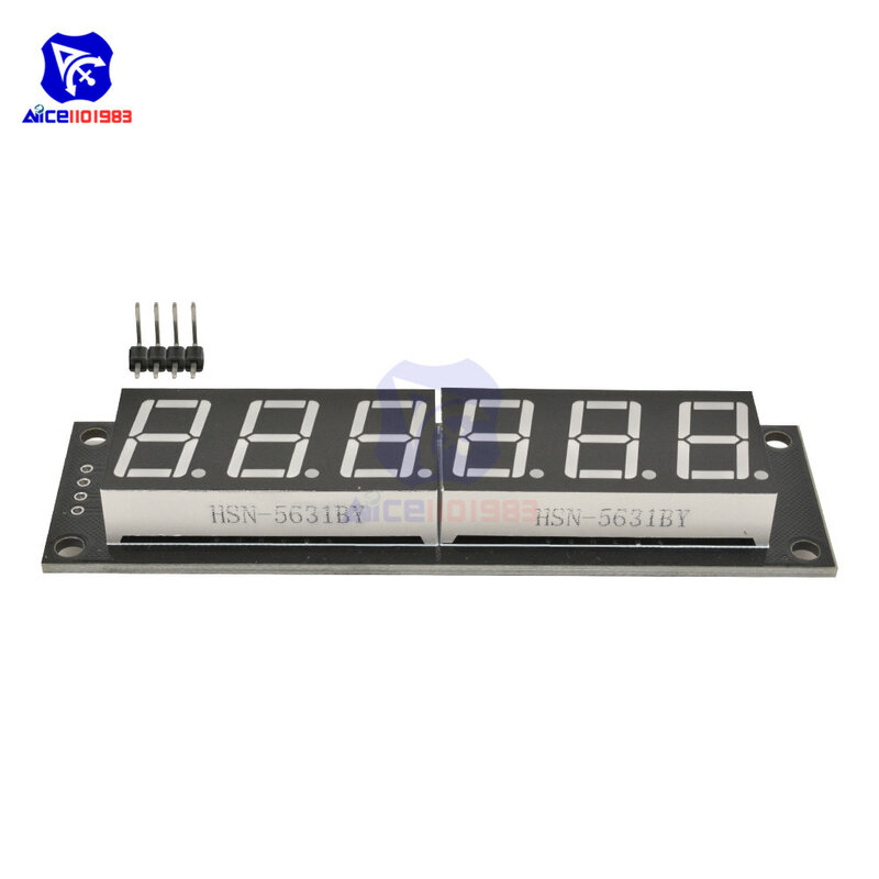 diymore TM1637 6 Bits 7 Segment 0.56 inch Digital LED DIsplay Module I/O Interface 5 Color Available for Arduino