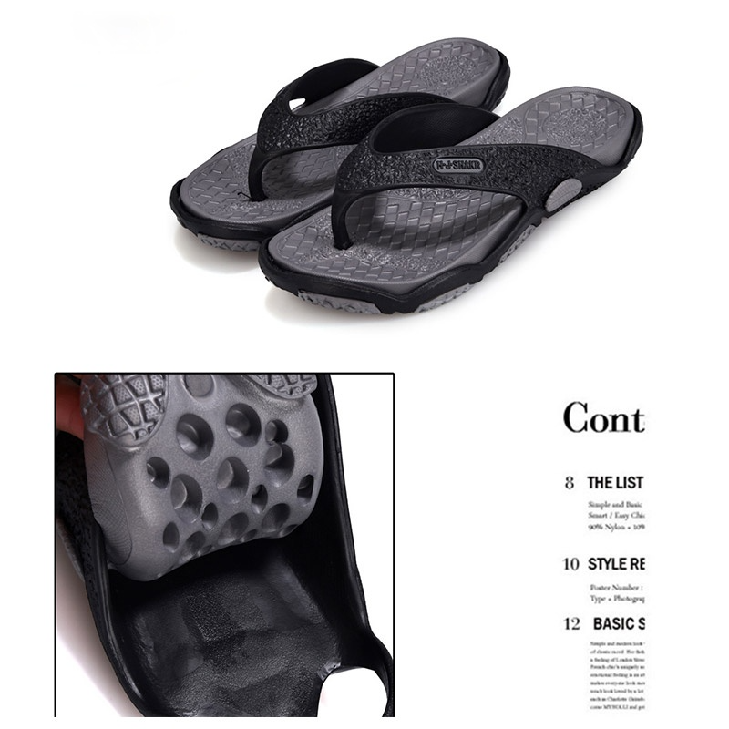 Summer men's flip flops bathroom slippers fashion summer beach sandals breathable outdoor beach flip flops men's sandals