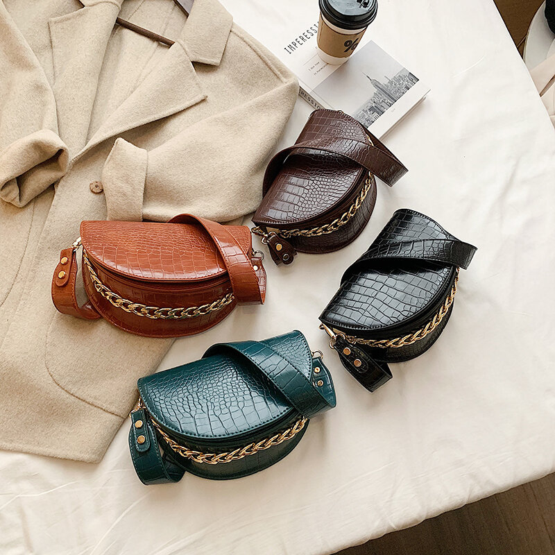 Sacs à bandoulière de styliste pour femmes, sacoche en cuir, Vintage, à épaule, à rabat Simple, 2021