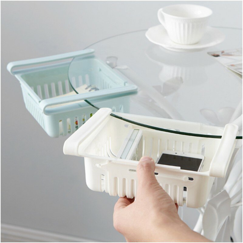 Panier de rangement pour réfrigérateur, tiroir tiroir extractible, extensible, réglable pour le rangement