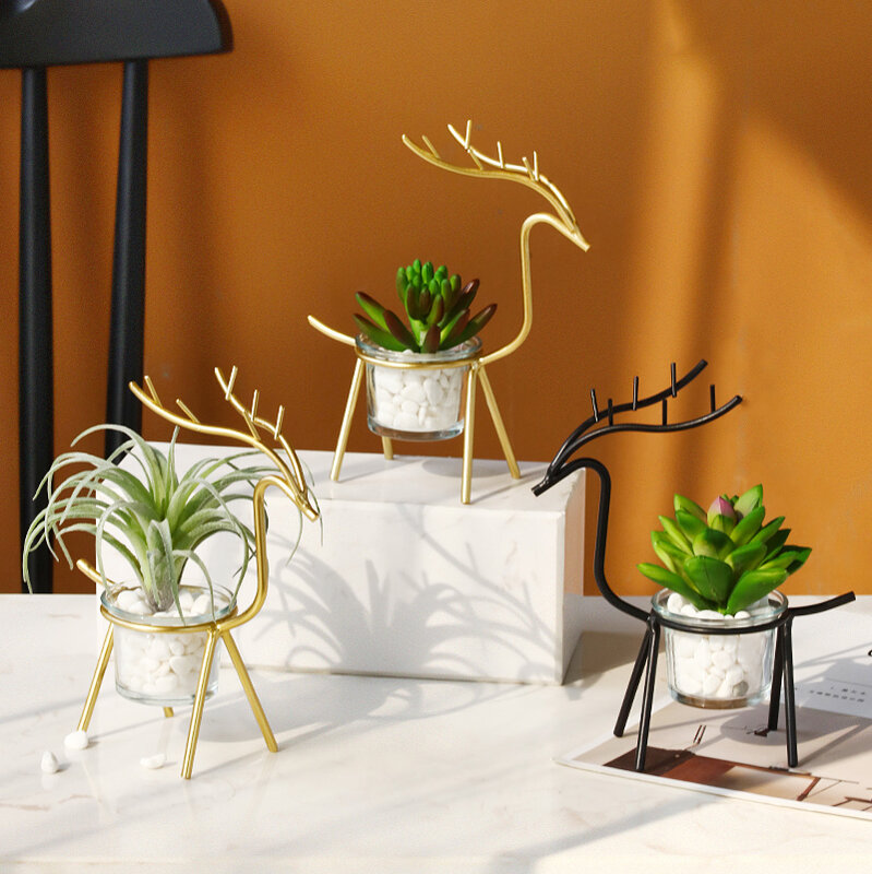 Decoração de casa nordic artificial verde planta simulação flores decoração acessório interior mesa ornamentos vasos de plantas presentes