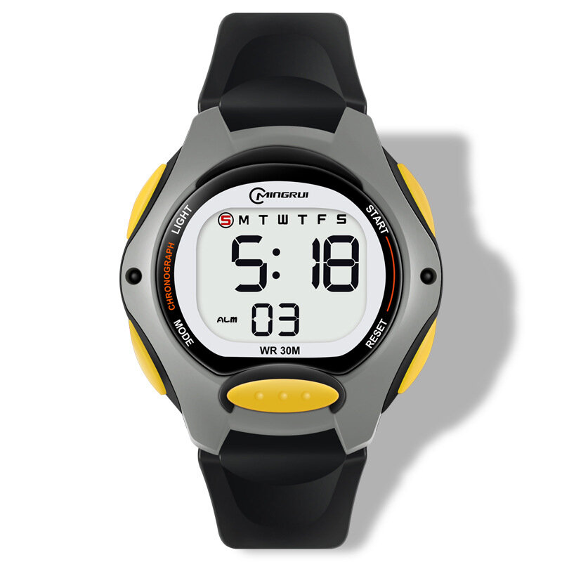 Reloj deportivo con alarma LED para niños y niñas, cronógrafo Digital electrónico, resistente al agua
