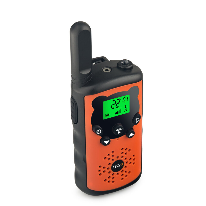 KSUN – Mini walkie-talkie jouets pour enfants, radio Portable pour Camping randonnée, cadeau d'anniversaire et de noël, 2 pièces, UT-308 W, 0.5