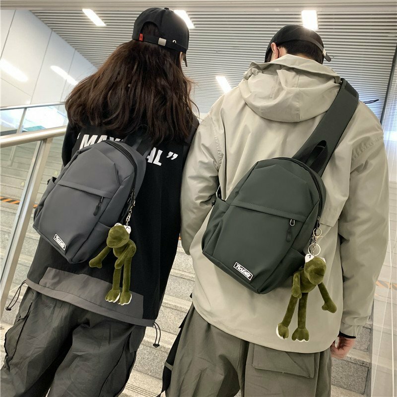 Unisex Chest Bag Outdoor Sports Backpack Fashion Casual Shoulder Bags Oxford-coated Cloth Waterproof Handbag