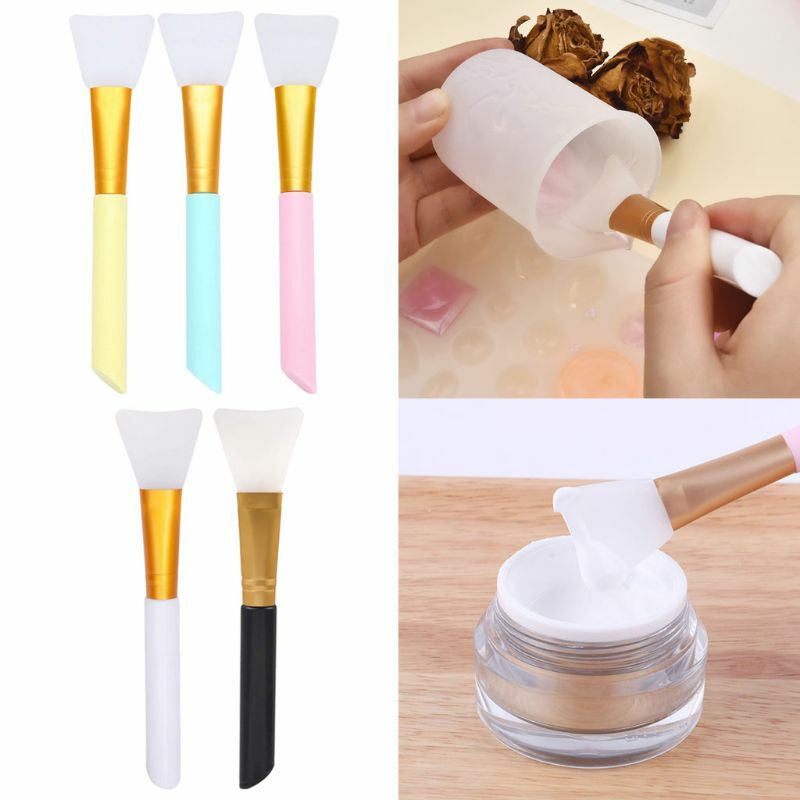 5Pcs Silicone Cleaning Mixing Brush UV Resin Cleaning Mold Tools Jewelry Making Tools Colors Random