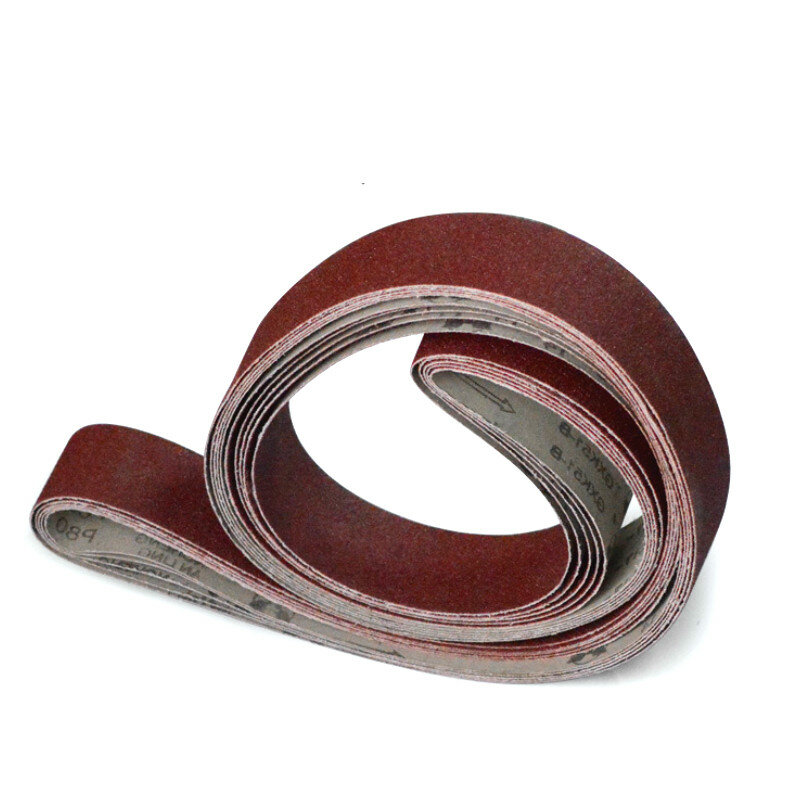 5Pcs 50*1800mm 50*2100mm A/O Abrasive Sanding Belts P60-600 Coarse to Fine Grinding Belt Grinder Accessories