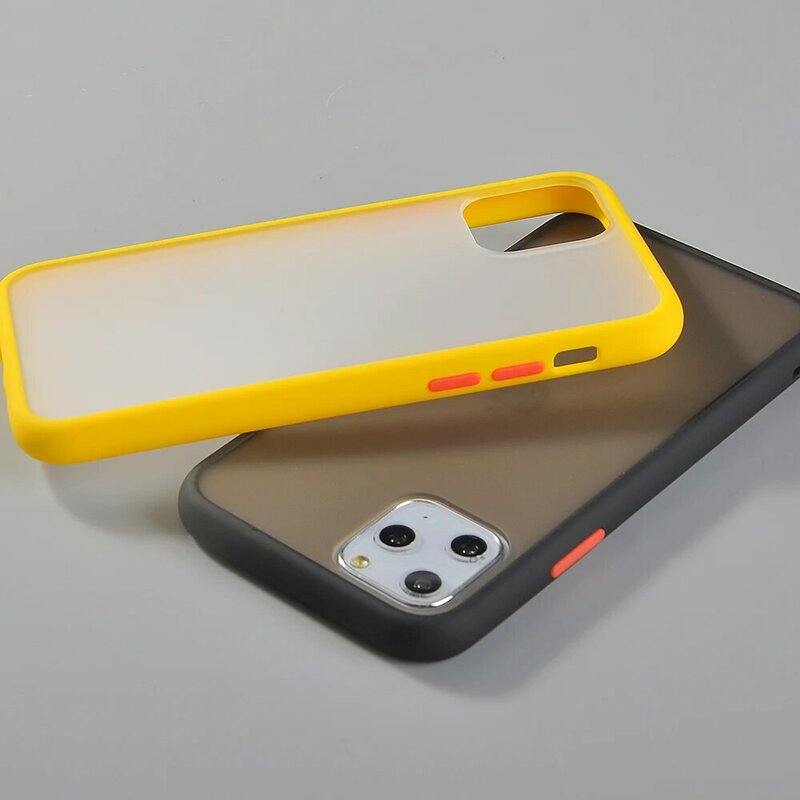 Матовый противоударный чехол-бампер для телефона iPhone 11 Pro Max Xr Xs Max 6s 8 7 Plus SE 2020, жесткий тпу силиконовый прозрачный бронированный тонкий чехол
