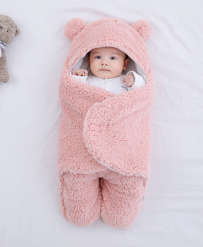 Soft Newborn Baby Wrap Blankets Baby Sleeping Bag Envelope For Newborn Sleepsack 100% Cotton thicken Cocoon for baby 0-9 Months