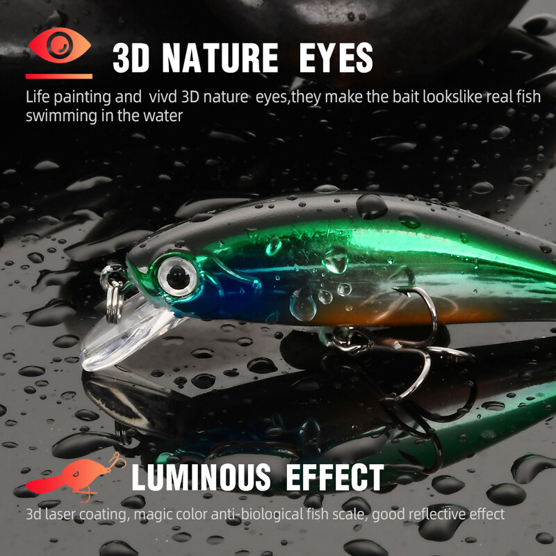 Oddfisher – leurre méné rigide coulant pour la pêche, appât artificiel idéal pour le brochet, le bar ou le Jerkbait, 6.5g, 5cm