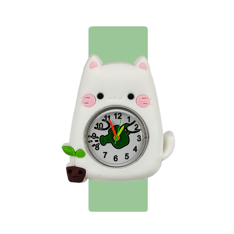 Reloj de silicona con diseño de gato y ratón para niño y niña, pulsera de silicona colorida con diseño de elefante y Panda, ideal para regalo de fiesta