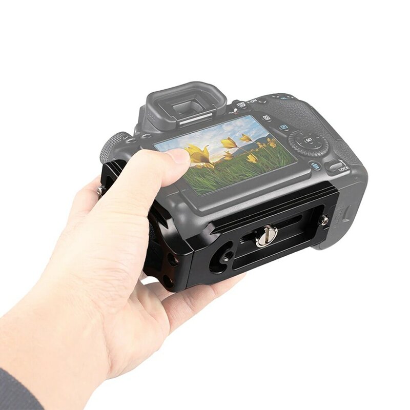 Placa de soporte Universal en L para cámara, placa de liberación rápida en forma de L, adaptador de montaje, soporte para cámara DSLR SLR, MPU-105