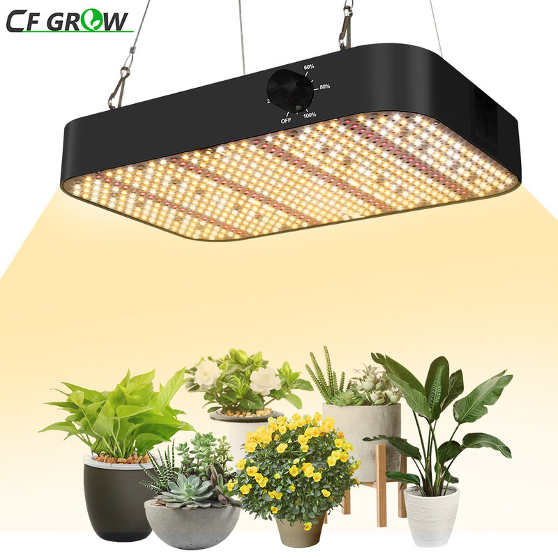 Pełnozakresowe LED oświetlenie do uprawy 600W 1000W 1200W, ściemnialna wodoodporna lampa do roślin domowych do szklarni hydroponicznych Veg Flower Tent