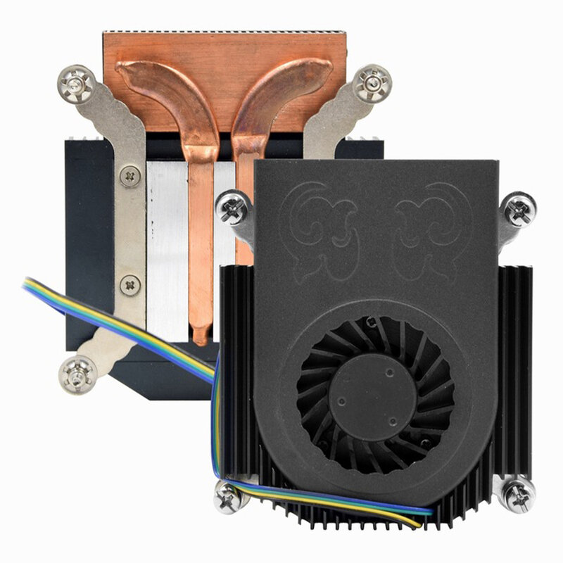 Z39 CPU Cooler ความร้อนท่อหม้อน้ำ4 Pin อุณหภูมิควบคุมคอมพิวเตอร์ Case พัดลมระบายความร้อนสำหรับ Intel 115X 775 AMD AM4 AM3 ...