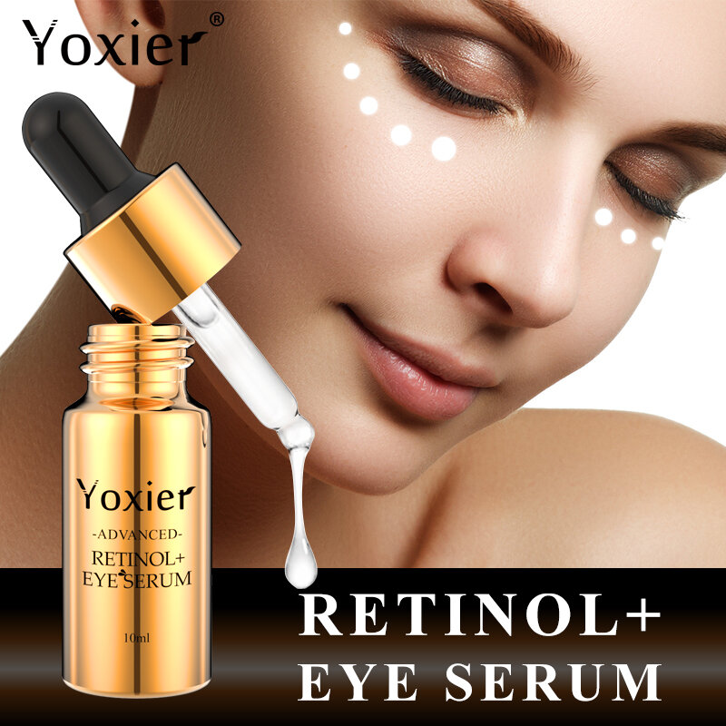 Retinol Eye Serum Anti-Rimpel Anti-Aging Verwijderen Wallen Donkere Kringen Ogen Zakken Onder Ogen Verstevigende Whitening Eye huidverzorging 10G