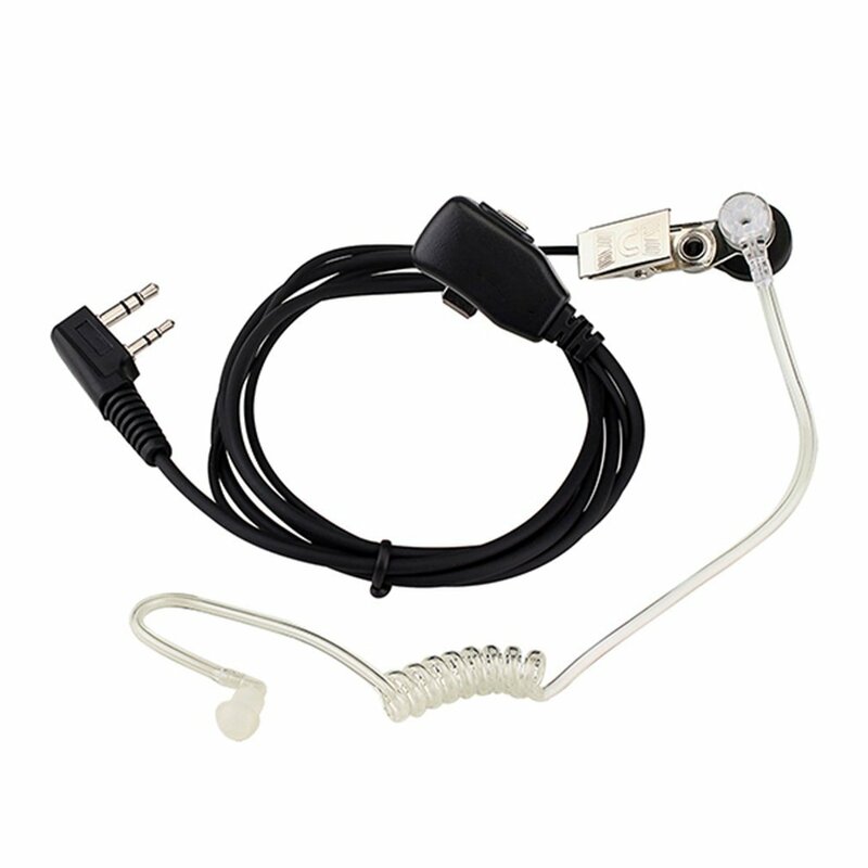 Retevis-auricular de tubo acústico de aire para walkie-talkie, 1/5 piezas, micrófono Ptt, para Baofeng Uv-5R Retevis H777 Rt22 Rt80 C9003