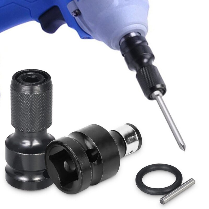 Hohe Qualität Ratchet Sockel 1/2 "1/4" Buchse Adapter Ring Power Werkzeuge Hex Schaft Stick