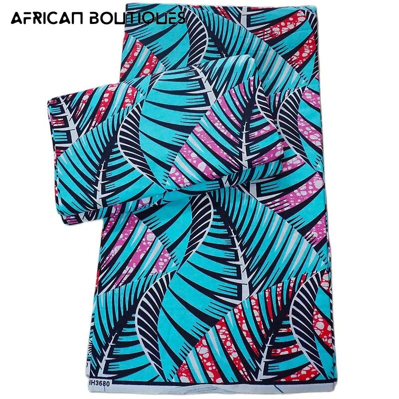 Tela de cera Africana 100% algodón Original, tejido con estampado Ankara de alta calidad, estilo Nigeriano para vestido de novia