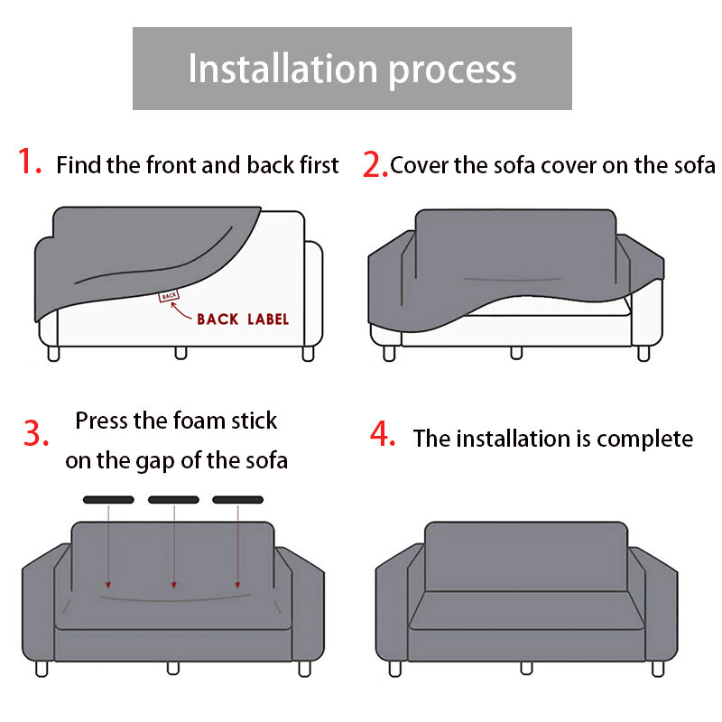 Funda elástica de 22 colores para sofá, cubierta de sofá envolvente para sala de estar, funda de almohada para silla