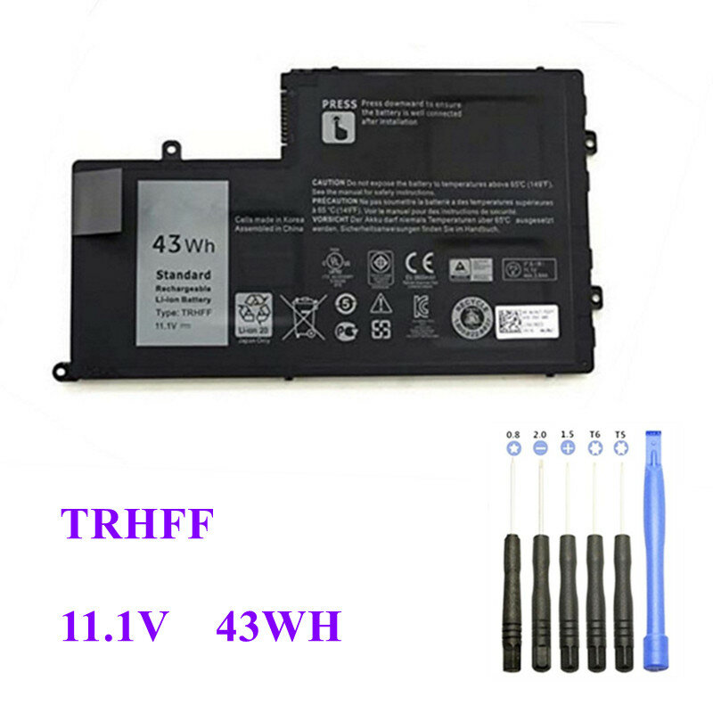 Batteria del computer portatile TRHFF 1V2F6 per Dell Inspiron 14 14-5447 15 15-5547 acero 3C DL011307-PRR13G01 01V2F6 TRHFF 11.1V 43Wh