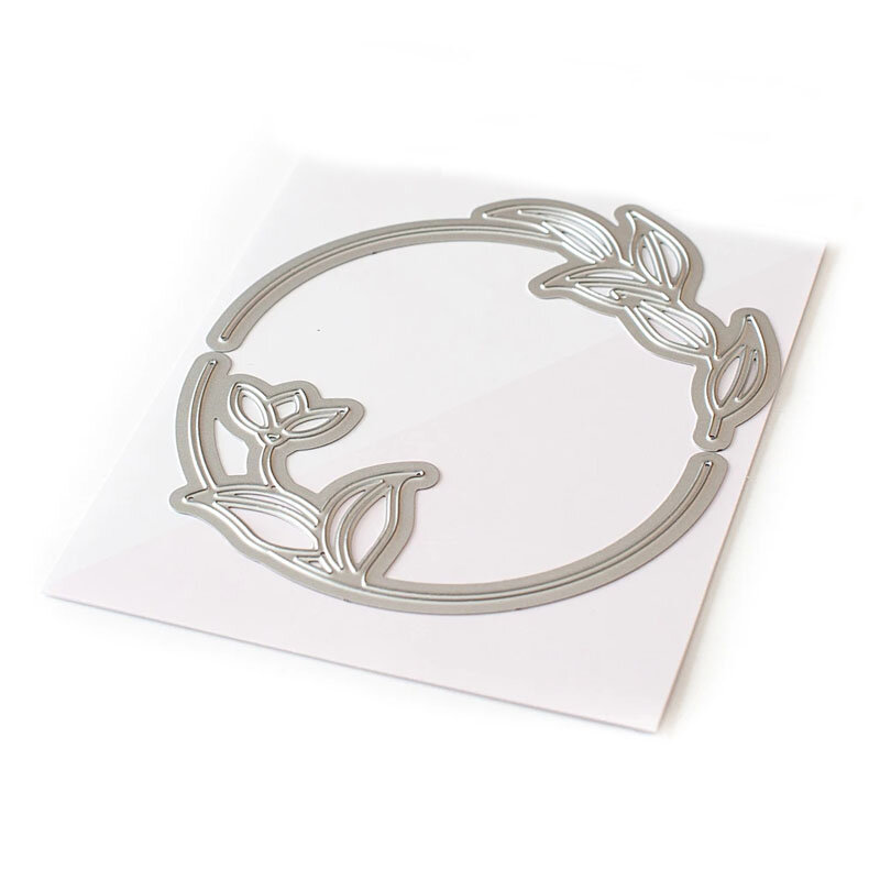 サークル花輪フレームシリーズ金属切削ダイスステンシル diy スクラップブッキング紙カード作る装飾クラフト最新 2020