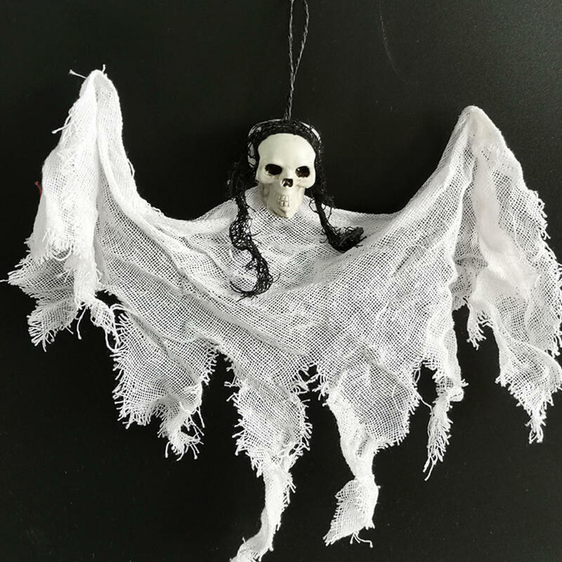 Halloween pendurado cabeça do crânio fantasma casa assombrada escapar adereços de horror ornamento halloween festa decorações para casa terror assustador