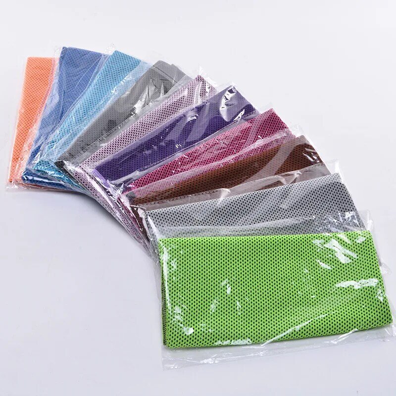 Cold Feeling Towel Outdoor Cooling Towel Cold Feeling Fabric Outdoor Sports Running Fitness Gym Quick-Drying Sports Ice Towel