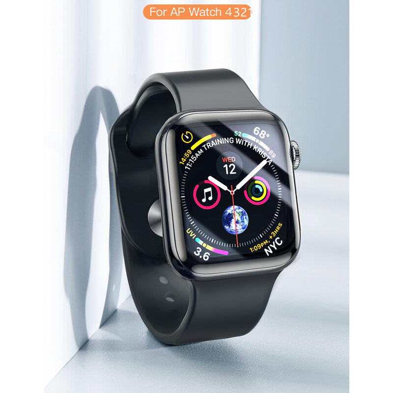 Vidro temperado Para A Apple Watch 4 5 44mm 40mm iwatch 3 2 1 42mm 38mm 3D 9h Protetor de TELA de apple watch 5 4 3 2 1 acessórios 44