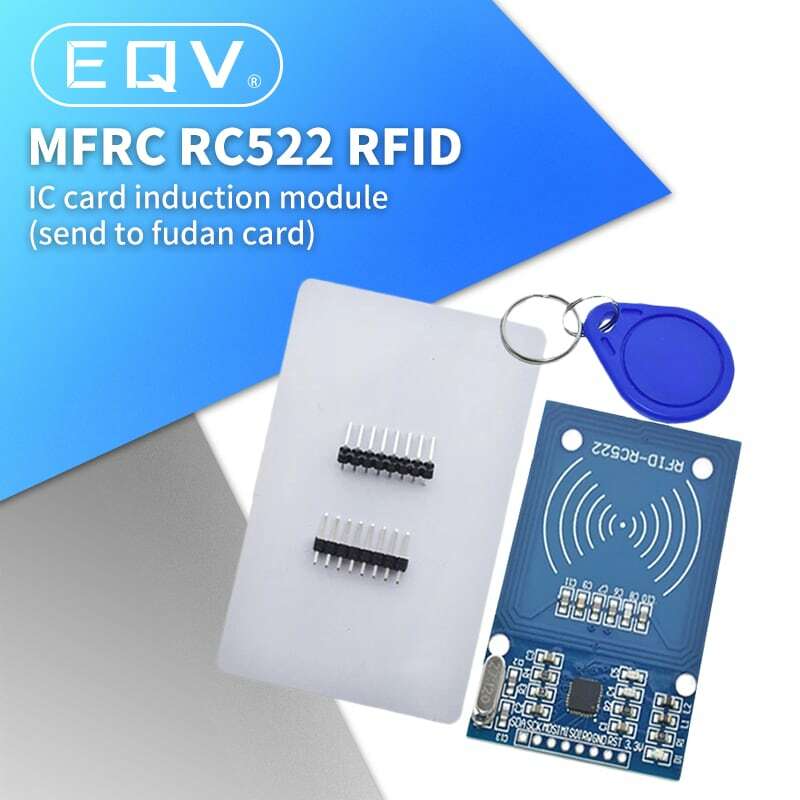 1 قطعة MFRC-522 RC-522 RC522 هوائي RFID IC اللاسلكية وحدة ل اردوينو IC مفتاح SPI الكاتب قارئ بطاقة IC القرب وحدة