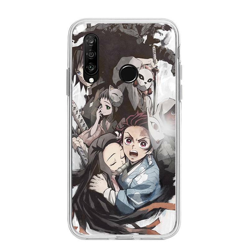 Funda de teléfono de Anime japonés Demon Slayer para Huawei P20 P40 Lite P30 Pro P Smart 2019 Nova 3e 6 Se, funda de silicona transparente suave