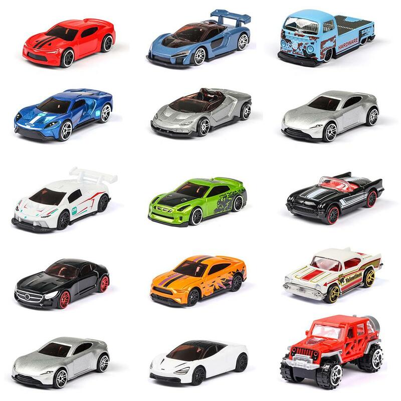 Kuulee 5 pièces 1:64 simulé enfants jouet multi-style Taxiing alliage Mini modèle de voiture