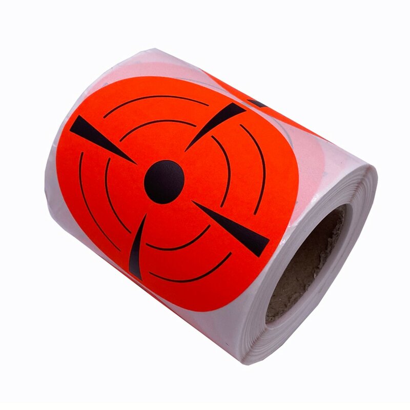 200pcs 3 In Target Paper Reactive Florescent Shoot Shooting Target For Archery Sticker Bow Hunting Shooting Training Practice
