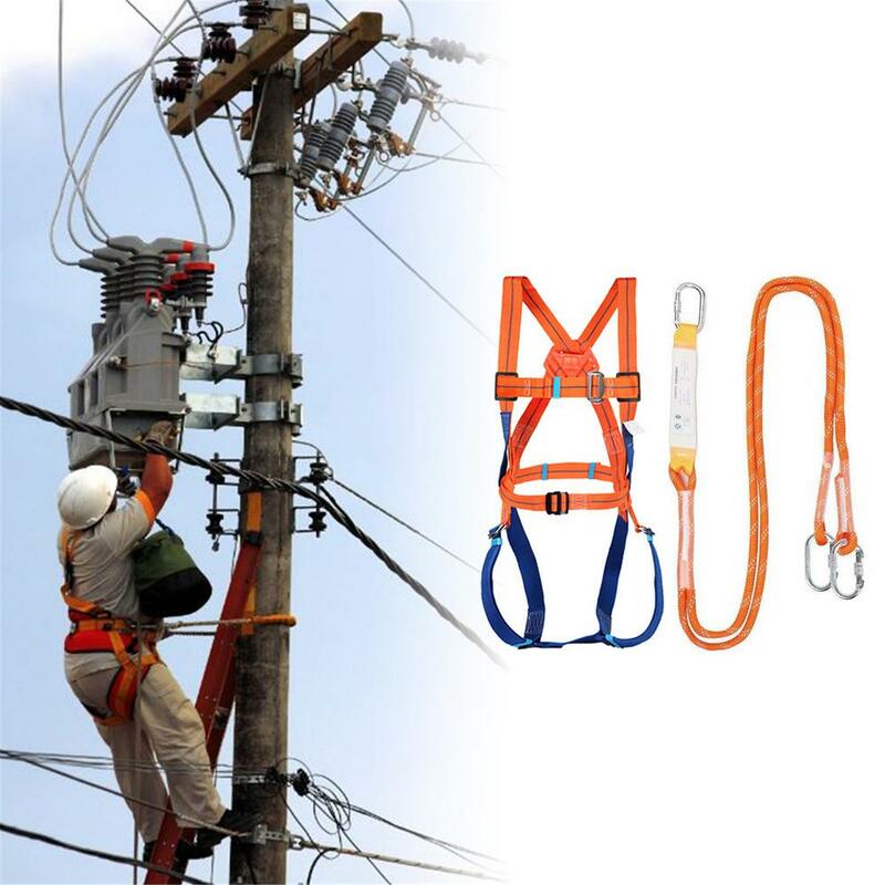 Pięciopunktowa antena bezpieczeństwo pracy pas całego ciała uniwersalna ochrona przed upadkiem lina ratunkowa elektryk ubezpieczenie dla konstrukcji zewnętrznych