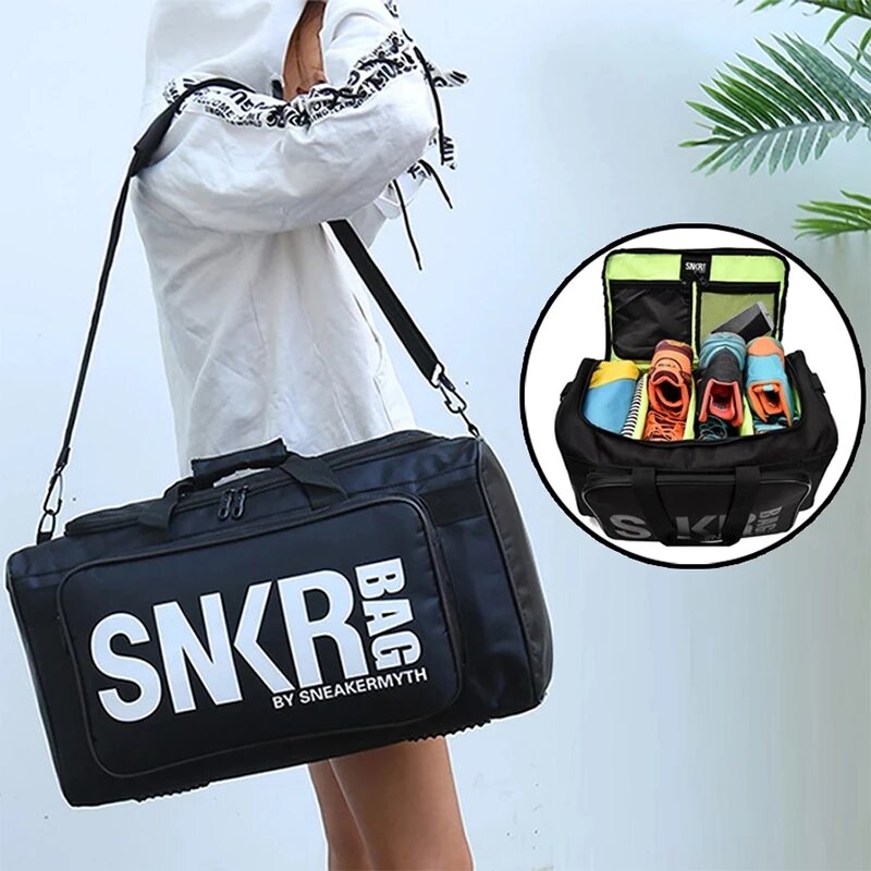 Multi-Functional Travel Duffle Luggage Bags Shoes Storage Bag Sports Fitness Bags Basketball Bag Large Capacity Handbags Duffle