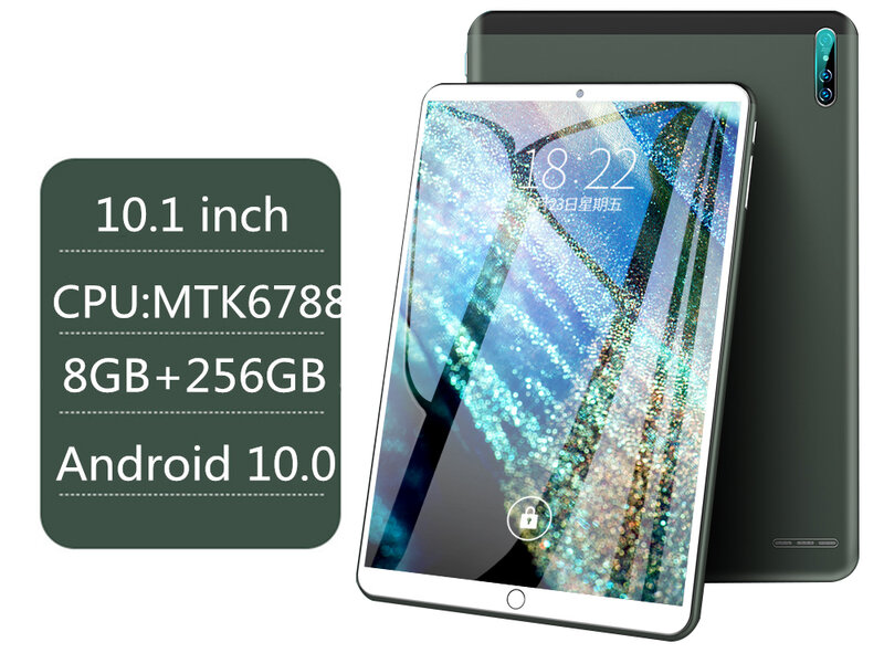 MatePad Pro – tablette PC de 10.1 pouces, avec téléphone, 8 go de RAM, 256 go de ROM, Android, réseau 4G, 10 cœurs, vente internationale
