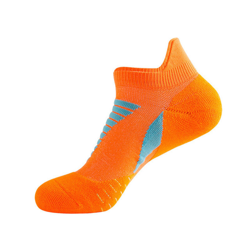 5 Pairs Athletic Sport Ankle Boat Socks Bright Color Outdoor Basketball Bike Running Breathable Quick-Drying No Show Travel Sock