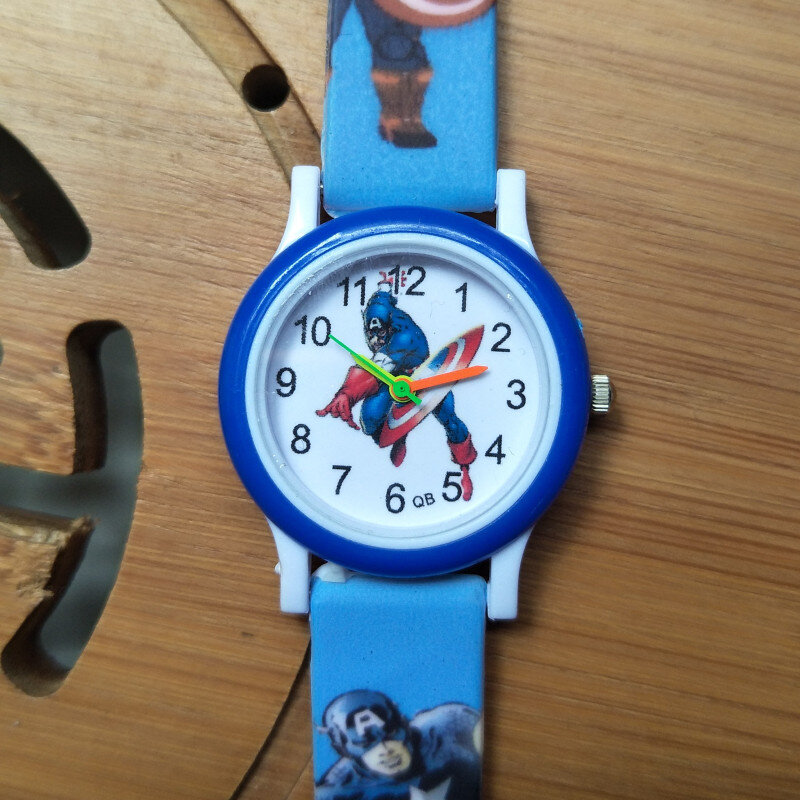 2019 mais recente lançamento 4d crianças acrílico pulseira relógios crianças desenho animado super-herói relógio impermeável criança meninos meninas relógio horas