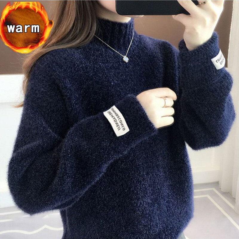 Plus Size 2020 woman sweaters winter Thick warm kawaii Long Sleeve knitted sweater women clothes  pull noel christmas sweaters