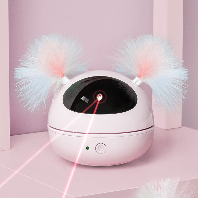 赤外線レーザーライトペン,猫のおもちゃ,羽,自動電気猫のおもちゃ,自己aheyおもちゃ