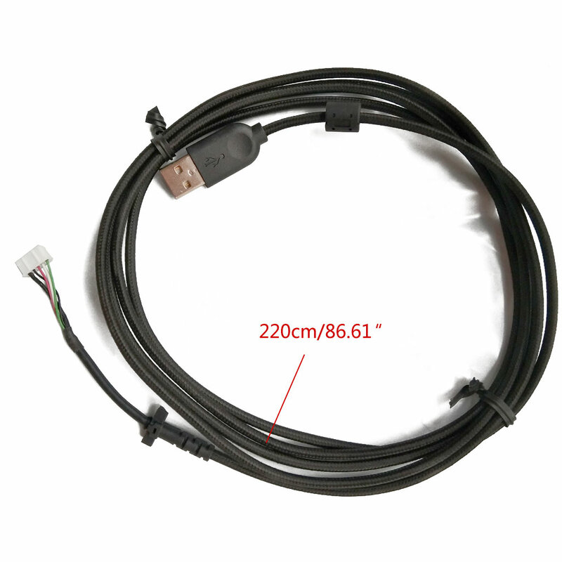 Cable de repuesto Durable de nailon USB suave para ratón para logitech G403 Mouse U1JA