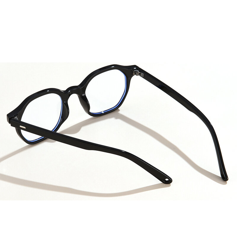 Óculos fashion para mulheres, armação vintage de luz azul, bloqueio de óculos de jogos de computador, óculos multi-gono para homens