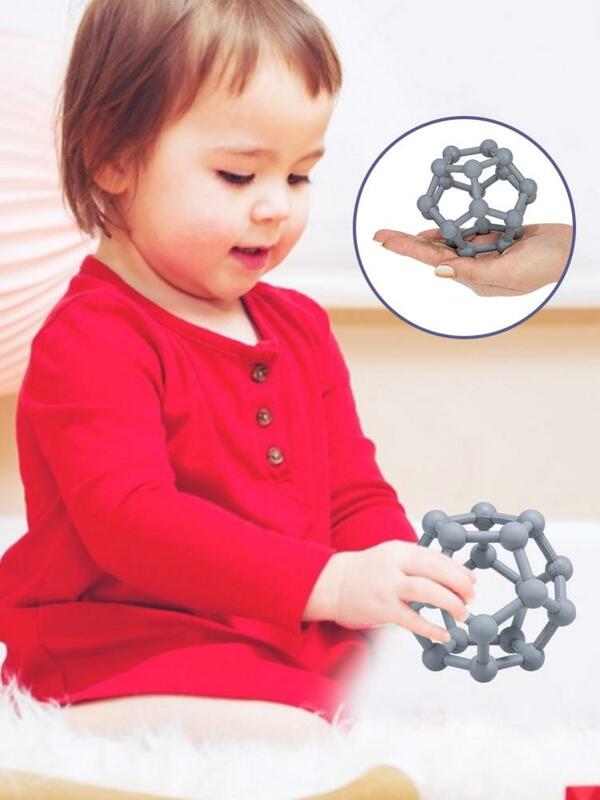 Baru Lembut Silikon Anak-anak Teether Produk Kreatif Tumbuh Gigi Bayi Mengunyah Mainan Bayi Sensorik Bola Mainan Hadiah