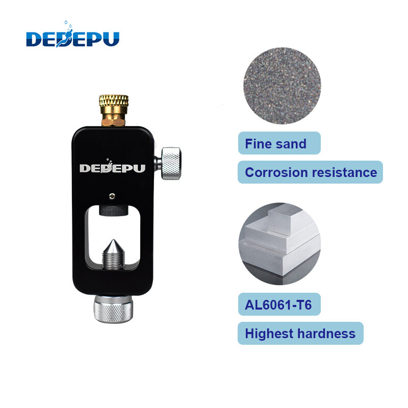 DEDEPU-Adaptador de repuesto para buceo, tanque de aire, adaptador inflable de aleación de aluminio, respirador subacuático
